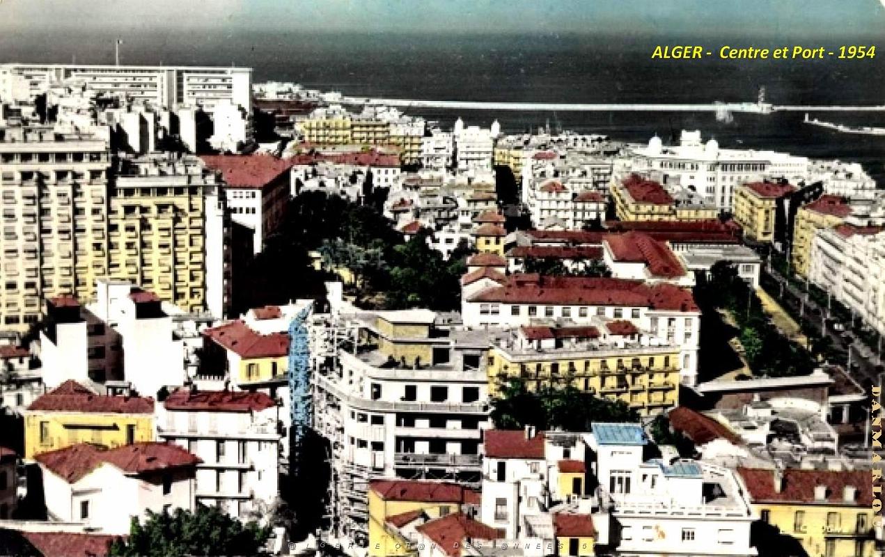 Alger - Vue aerienne - Centre et Port - 1954.jpg